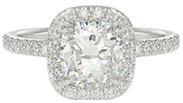 Micro Pave Diamonds Engagement Rings